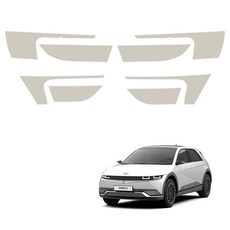 메이튼 튜닝 가죽 순정 컬러 스크래치 도어커버, 현대 아이오닉 5, 바닐라베이지