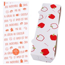 青椒紫菜飯捲紙便當盒 20入 + Nyam Nyam 上蓋防油紙 20入, 1套