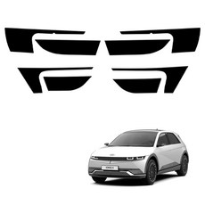 메이튼 튜닝 가죽 순정 컬러 스크래치 도어커버, 현대 아이오닉 5, 블랙