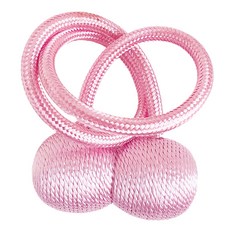 민스리빙 볼 마그네틱 커튼 타이백 자석 고정끈 3 x 45 cm, 핑크볼, 1개