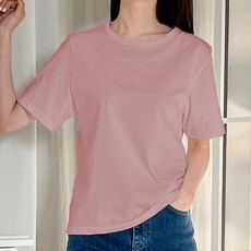 라라온 여성용 통기성 실켓 반팔 티셔츠 TSP364