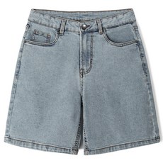 M.N.C 男士大尺碼隱藏式鬆緊帶彈性牛仔短褲 MDSP205WS