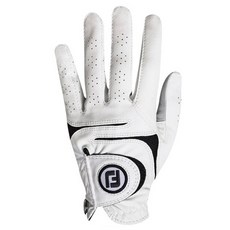 풋조이 여성용 뉴 웨더소프 합피 골프장갑 왼손용, 화이트, 1개 화이트, 1개