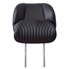 ezes Kia K8專用 翼展式桶型頭枕 車用頸枕, 1個, 單色黑