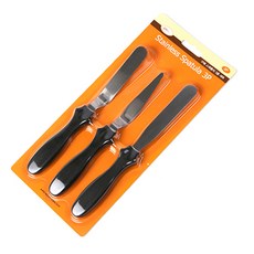 Goute 抹刀3件組, 3種抹刀, 1套, 黑色 + 銀色