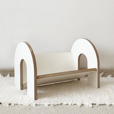 momsboard Coco迷你書架, 一層, 暖白