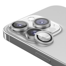 잡화넷 아이폰 카메라 렌즈보호필름 아이폰 15 프로, 실버, 1개