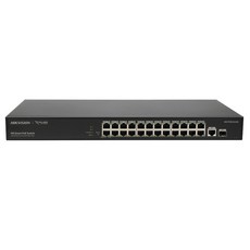 海康威視 24埠 + 1個Uplink + 1個SFP埠 智慧型Gigabit POE交換器, HR-POE5024G