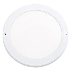 KUMHO Beongaepyo LED 超薄圓形玄關吸頂燈 20W 250mm, 白色(吸頂燈) + 燈泡色(燈泡), 1個