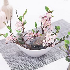 flowertree 人造滿天星花盆 20cm, 1個, 粉紅色