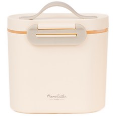 MomnLittle 嬰兒攜帶型奶粉盒 600ml, 1個, 乳灰色