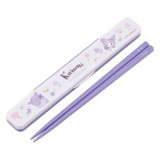 SKATER 便攜式折疊餐具組 ABC3AG, 筷子 + 收納盒, 酷洛米24, 1套