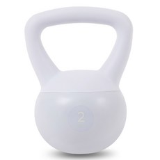 atflee 軟式壺鈴, 1個, 純白色, 2kg