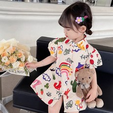 Arbe 女童透氣仙女領洋裝