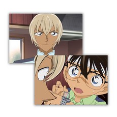 명탐정 코난 렌티큘러 엽서, 코난과 안기준, 아르누보