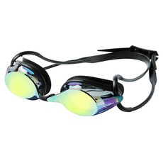 Rally Sports 鏡面泳鏡 附墊圈蛙鏡 NRUE020MR, 1個, GOLD