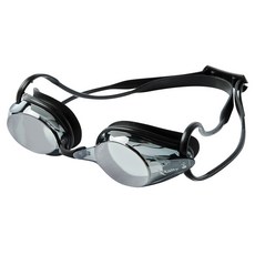 Rally Sports 鏡面泳鏡 附墊圈蛙鏡 NRUE020MR, 1個, BLACK