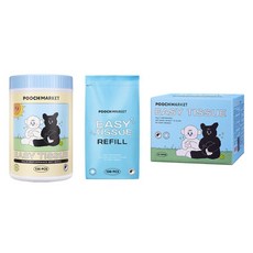 POOCH MARKET 寵物簡易濕紙巾 130 張 + 130 個補充裝 + 50 個便攜包, 1組