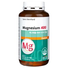 Krauterhaus Sanct Bernhard 德國產鎂400mg能量膠囊 230.7g, 300顆, 1個