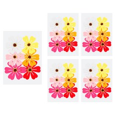 Uniart 毛氈C6花 新款, 混合顏色, 5個