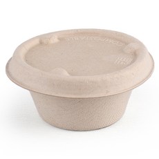 The Pack Company 紙漿牛皮醬料杯 56ml 6.3 x 3 cm, 1個, 100個