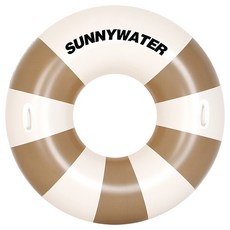 SUNNYWATER 圓形條紋兒童泳圈 75, 1個, 棕色