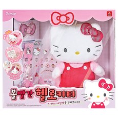 AURORA World 臉紅Hello Kitty電動玩偶, 混色