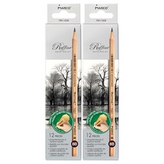 Allode Marco 原木素描鉛筆 TYPE12 12入, 8B, 2個