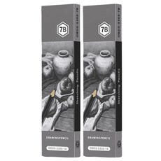 Allode 軟式專業繪圖鉛筆 TYPE08 12p, 2個, 7B