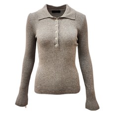 부루앤쥬디 여성용 슬림 골지 카라 NT BQDPO118A