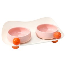 PASTEL PET 寵物糖果支架 + 餐具組, 粉紅色, 1套