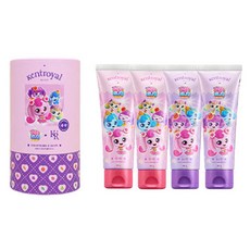 Kentroyal Catch Teenieping兒童蔬菜牙膏 草莓 80g*2入+葡萄 80g*2入組, 1組