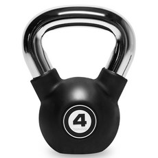 trahere 鑄鐵壺鈴, 1個, 4kg, 黑色