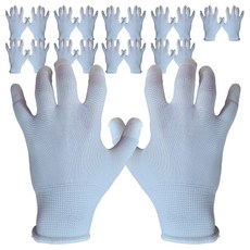 GUARDMAN PU 指尖塗層手套 S 雙手組, 白色, 20個