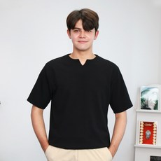 콘피아르 더클랜 남성용 콘피아르 링클프리 브이넥 캐주얼 반팔 티셔츠 TC9001