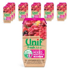 유니프 믹스 베리 주스, 200ml, 12개