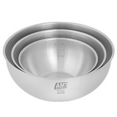 에이엠티 프로메디칼 316Ti 스텐 믹싱볼 3종 세트, 소 20cm + 중 24cm + 대 28cm, 1세트