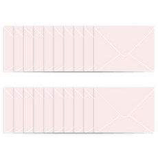 모노라이크 파스텔 컬러 미니봉투, 01 연분홍, 20개