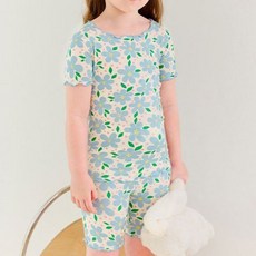 mollimelli friends 嬰兒碎花涼爽短袖四分褲莫代爾居家服套裝