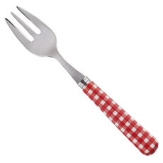 SABRE PARIS Pop! Gingham格子玩色系列生蠔叉, 1個, 紅色