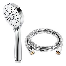 American Standard 美標 3段式蓮蓬頭+黃銅不鏽鋼蓮蓬頭軟管 1.5m, 鉻合金, 1組