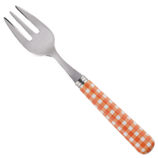 SABRE PARIS Pop! Gingham格子玩色系列生蠔叉, 1個, 橘色