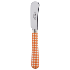 SABRE PARIS Pop! Gingham格子玩色系列奶油刀, 橘色, 1個