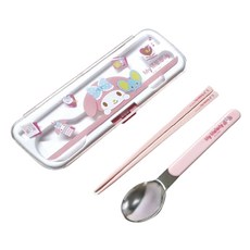 Skater CCD2餐具組, 湯匙+筷子+收納盒, 1組, 美樂蒂