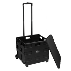 아웃도어포레스트 다용도 폴딩카트 덮게포함 대형, 블랙, 1개