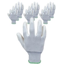GUARDMAN PU手掌塗層手套 雙手穿戴組 M, 10套, 白色