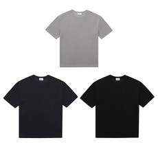 OVERCAST 男士防皺圓領短袖T恤3件組