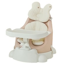 jellymom Muna 成長輔助椅 + 手推車 + 餐盤 + Ggomi 2件組, 1套, 蜜桃粉色(椅子)