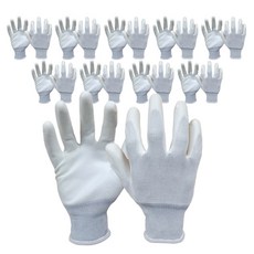 GUARDMAN PU手掌塗層手套 雙手穿戴組 S, 10套, 白色