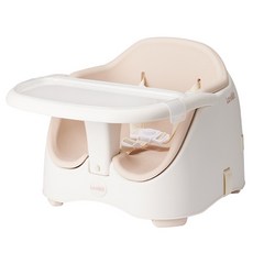 La vikit 嬰幼兒用 Cozy Kit 寶寶幫寶椅 椅子 + 餐盤組合, 中性米色